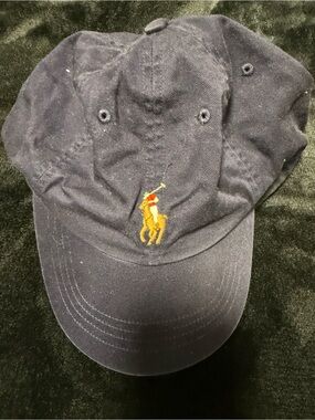 Ralph Lauren Navy Polo Player Embroidered Cap